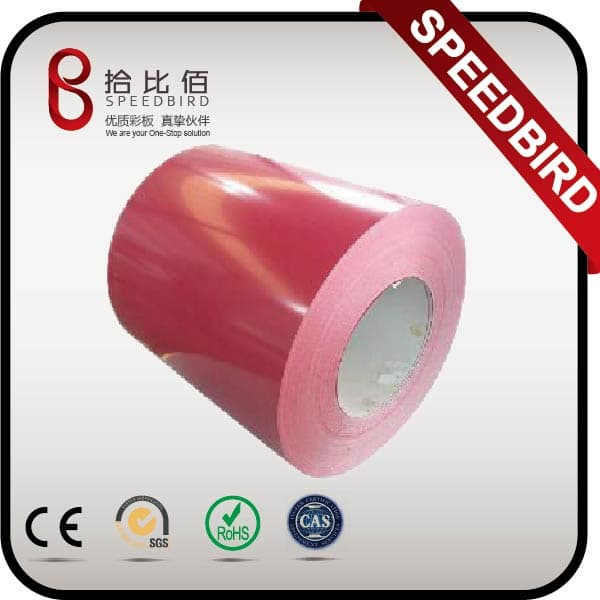 Red Precoated GI Steel Coils with 0_3mm to 1_2mm thickness